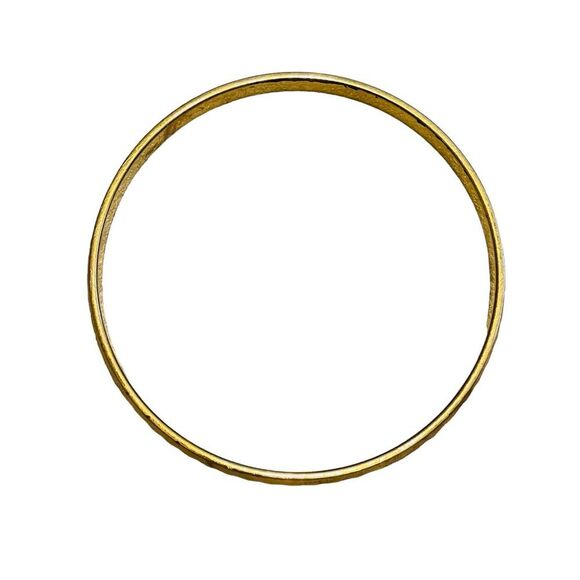 Vintage Monet Gold Etched Bangle Bracelet - Picture 4 of 11